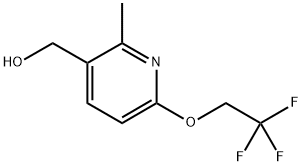 (2-methyl-6-(2,2,2-trifluoroethoxy)pyridin-3-yl)methanol Struktur