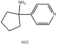 1-(pyridin-4-yl)cyclopentan-1-amine hydrochloride Struktur