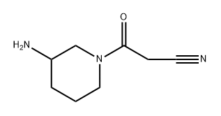 1-Piperidinepropanenitrile, 3-amino-β-oxo- Struktur