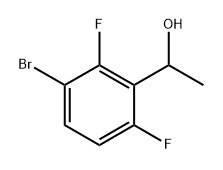 Benzenemethanol, 3-bromo-2,6-difluoro-α-methyl- Struktur