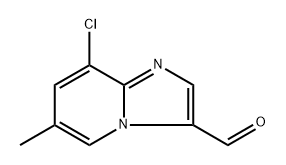 8-chloro-6-methylimidazo[1,2-a]pyridine-3-carbaldehyde Struktur