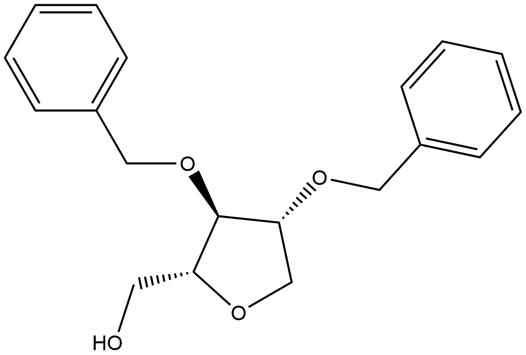 1,4-Anhydro-2,3-bis-O-benzyl-D-arabinitol Struktur