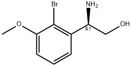 (2R)-2-amino-2-(2-bromo-3-methoxyphenyl)ethan-1-ol Struktur