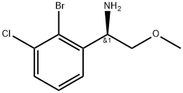 (1R)-1-(2-bromo-3-chlorophenyl)-2-methoxyethanamine Struktur