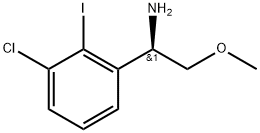 (R)-1-(3-chloro-2-iodophenyl)-2-methoxyethanamine Struktur