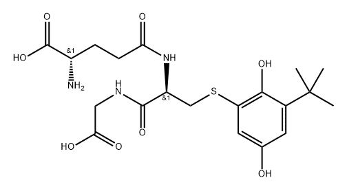 6-(S-glutathionyl)-2-tert-butylhydroquinone Struktur