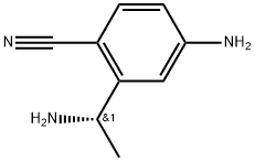 (S)-3-(1-aminoethyl)-4-methylbenzonitrile Struktur