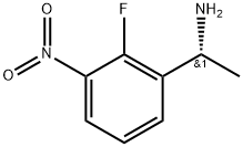 Benzenemethanamine, 2-fluoro-α-methyl-3-nitro-, (αR)- Struktur