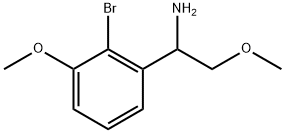 1-(2-bromo-3-methoxyphenyl)-2-methoxyethanamine Struktur