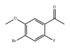 1-(4-bromo-2-fluoro-5-methoxyphenyl)ethan-1-one Struktur