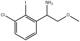 1-(3-chloro-2-iodophenyl)-2-methoxyethanamine Struktur