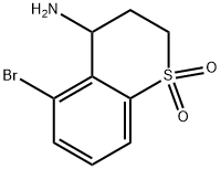 4-amino-5-bromothiochromane1,1-dioxide Struktur