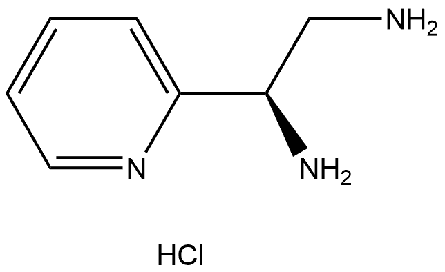 (R)-1-(pyridin-2-yl)ethane-1,2-diamine hydrochloride Struktur