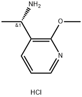 (S)-1-(2-methoxypyridin-3-yl)ethan-1-amine hydrochloride Struktur