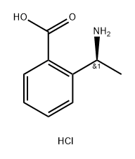 Benzoic acid, 2-[(1S)-1-aminoethyl]-, hydrochloride (1:1) Struktur