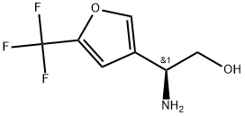 (S)-2-amino-2-(5-(trifluoromethyl)furan-3-yl)ethan-1-ol Struktur