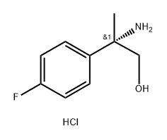 Benzeneethanol,β-amino-4-fluoro-β-methyl-,hydrochloride(1:1),(βS)- Struktur