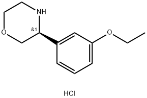 (S)-3-(3-ethoxyphenyl)morpholine hydrochloride Struktur