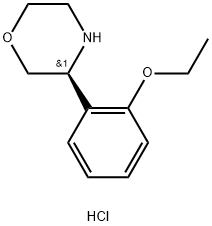 (S)-3-(2-ethoxyphenyl)morpholine hydrochloride Struktur