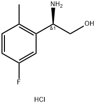 Benzeneethanol, β-amino-5-fluoro-2-methyl-, hydrochloride (1:1), (βR)- Struktur