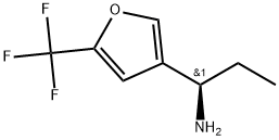 (R)-1-(5-(trifluoromethyl)furan-3-yl)propan-1-amine Struktur