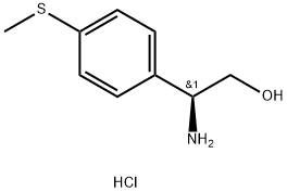 (S)-2-amino-2-(4-(methylthio)phenyl)ethanol hydrochloride Struktur