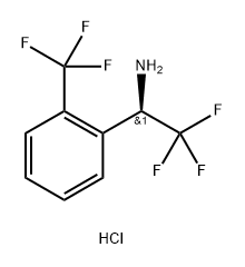 (R)-2,2,2-trifluoro-1-(2-(trifluoromethyl)phenyl)ethan-1-amine hydrochloride Struktur