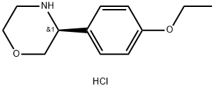 (S)-3-(4-ethoxyphenyl)morpholine hydrochloride Struktur