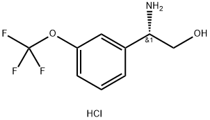 (S)-2-amino-2-(3-(trifluoromethoxy)phenyl)ethan-1-ol hydrochloride Struktur