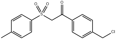 1-[4-(Chloromethyl)phenyl]-2-[(4-methylphenyl)sulfonyl]ethanone Struktur