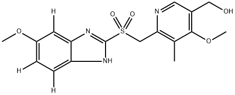 5-Hydroxy Omeprazole sulfone-d3 Struktur