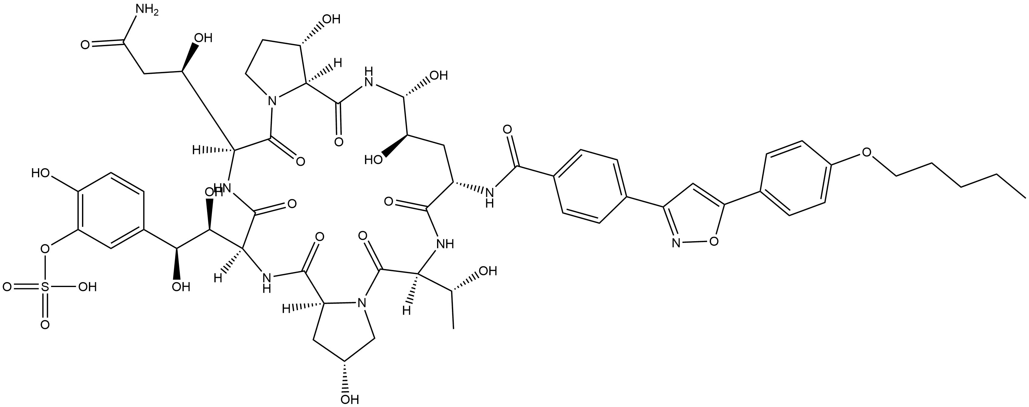 Micafungate sodium related substances 2 Struktur