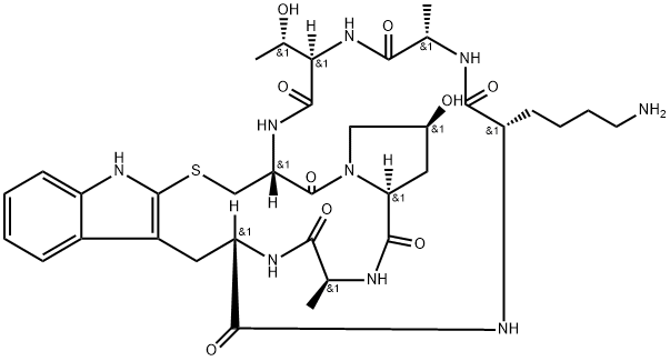 (Lys7)-Phalloidin Struktur