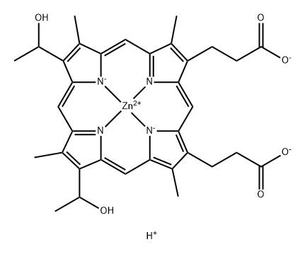 zinc hematoporphyrin Struktur