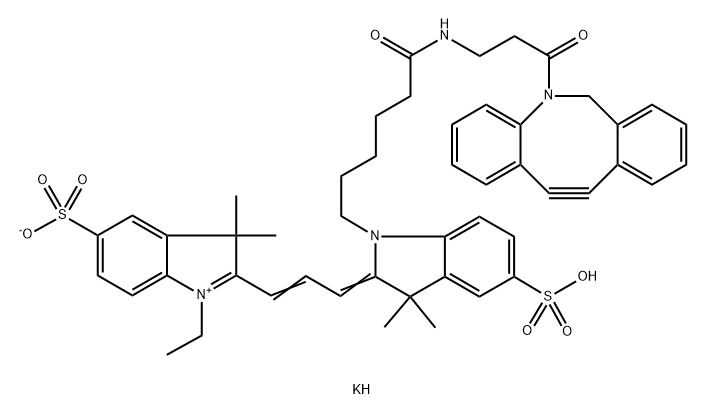 diSulfo-Cy3 DBCO(Methyl) Struktur