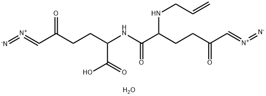 Norleucine, 6-diazo-5-oxo-N-2-propenylnorleucyl-6-diazo-5-oxo-, monohydrate (9CI) Struktur