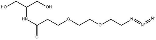 2-(Azido-PEG2-amido)-1,3-propandiol Struktur