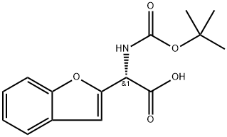 2-Benzofuranacetic acid, α-[[(1,1-dimethylethoxy)carbonyl]amino]-, (αS)- Struktur