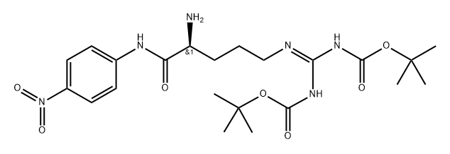 H-Arg(Boc)2-pNA Struktur