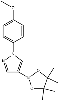 1-(4-Methoxyphenyl)-4-(4,4,5,5-tetramethyl-1,3,2-dioxaborolan-2-yl)-1H-pyrazole Struktur