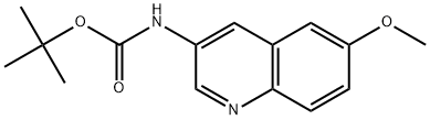 tert-butyl (6-methoxyquinolin-3-yl)carbamate Struktur