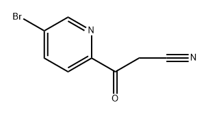 2-Pyridinepropanenitrile, 5-bromo-β-oxo- Struktur