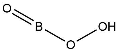 Perboric acid (HBO(O2)) (9CI) Struktur