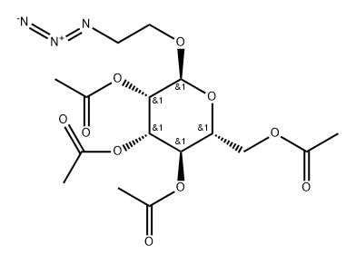  2-Azidoethyl 2,3,4,6-tetra-O-acetyl-alpha-D-mannopyranoside Struktur