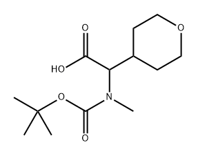 2-{[(tert-butoxy)carbonyl](methyl)amino}-2-(oxan4-yl)acetic acid Struktur