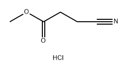 Propanoic acid, 3-cyano-, methyl ester, hydrochloride (1:1) Struktur