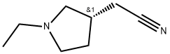 (S)-(1-ethylpyrrolidin-3-yl)acetonitrile Struktur