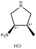 (3R,4R)4-methyl-3-pyrrolidinamine hydrochloride (1:2) Struktur