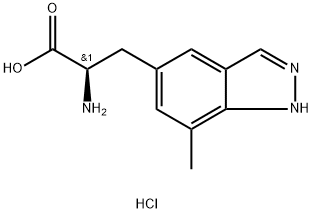 (R)-2-amino-3-(7-methyl-1H-indazol-5-yl)propanoic acid dihydrochloride Struktur