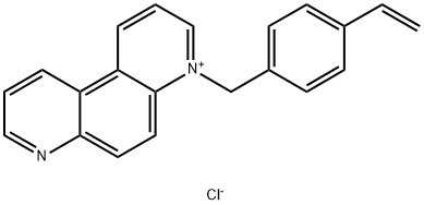 4-[(4-ethenylphenyl)methyl]- 4,7-phenanthrolinium chloride (1:1) Struktur